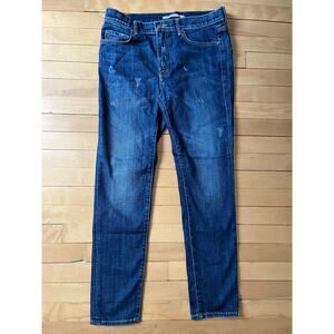 👖☕️ Vince Cropped Slacker Jeans Deep Vintage Wash Size 26 Relaxed Fit